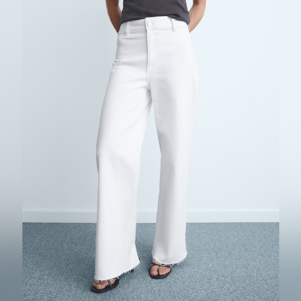 Mango Catherine Culotte High-Rise Jeans - Picture 3 of 13